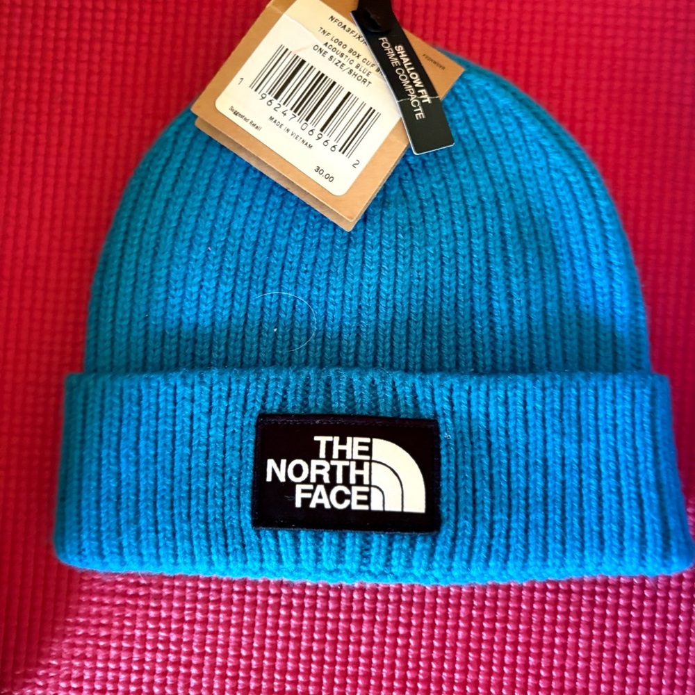 The North Face Bright Blue Knit Beanie